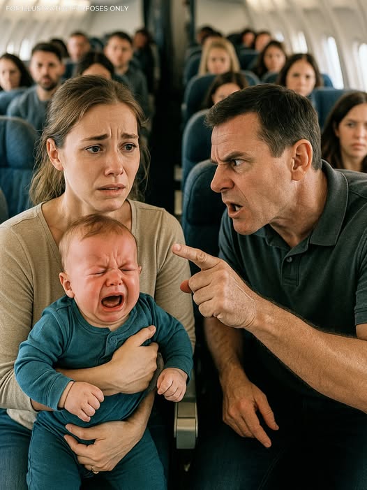 “L0ck Yourself in the Bathroom With Your Baby Until We Land!” — the Passenger Yelled at Me and My Crying Baby. A Quiet Stranger Stood Up—And Changed Everything.