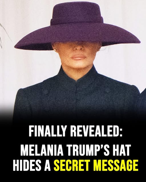 The Secret of Melania Trump’s Purple Hat Finally Revealed
