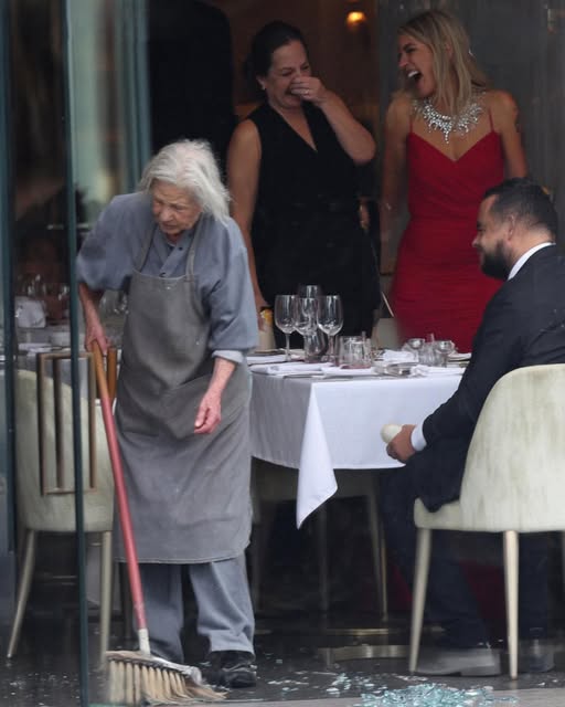 Rich Guests at the Restaurant Mocked an Old Woman Who Worked There as a Cleaner, Until My Husband Walked up to Them