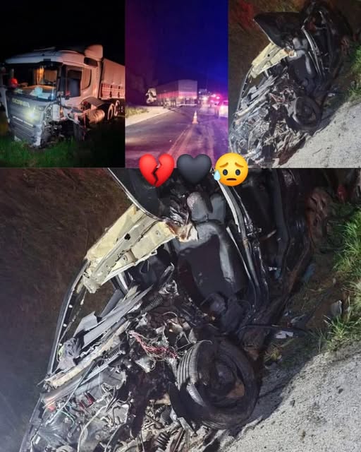 Serious head-on collision between a car and a truck leaves two dea, See more!!!