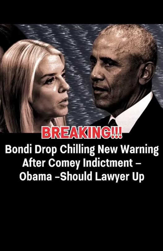 BREAKING: “Obama Should Lawyer Up” — Pam Bondi’s Chilling Warning Sends Shockwaves Through Washington