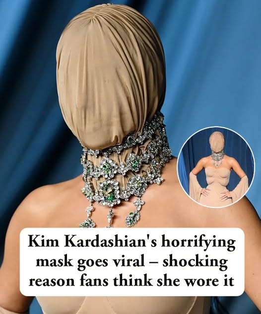 Kim Kardashian mocked for bizarre mask at California gala – the theory behind it!