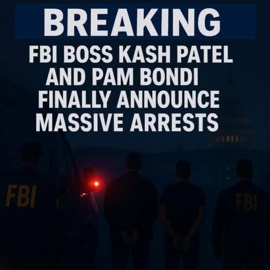 JUST IN, FBI Boss Kash Patel and Pam Bondi FINALLY Announce Major Arrest