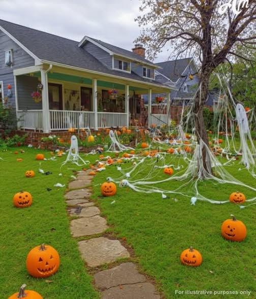 Our Halloween Decorations Were Smashed While We Were Away – The Camera Showed Who Did It and We Were Stunned