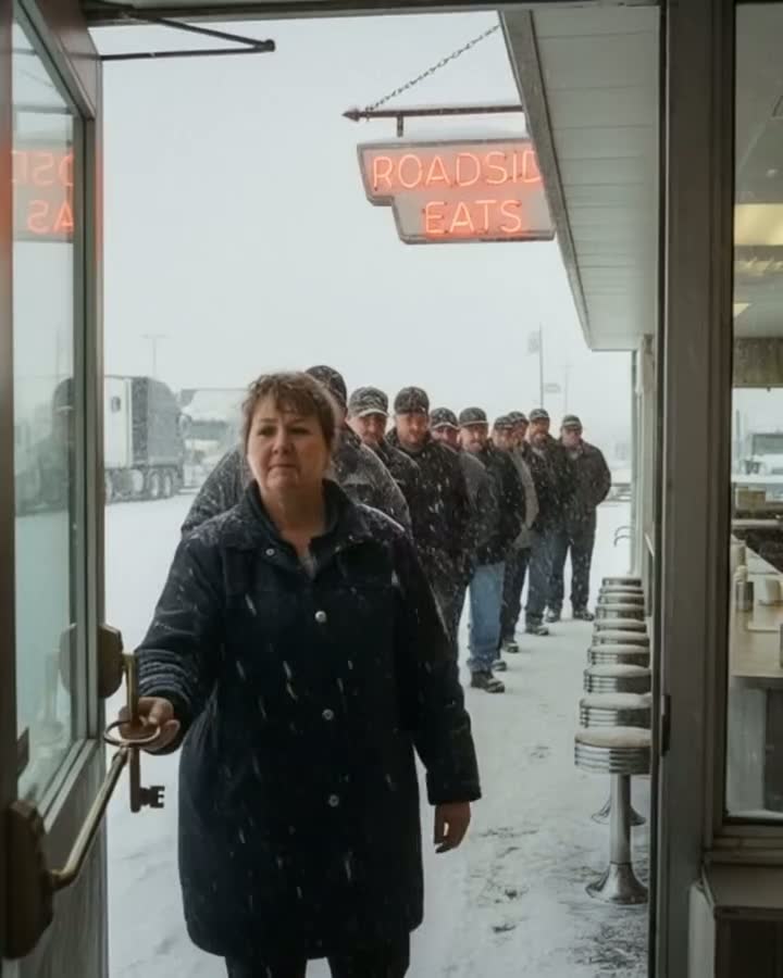She Opened Her Diner to 12 Truckers During a Blizzard — 48 Hours Later, Her Small Town Changed Forever