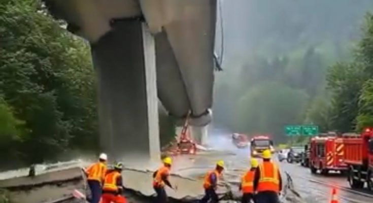 VIRAL Workers INCHES From DEATH! Giant Bridge Chunk Falls! MUST WATCH!