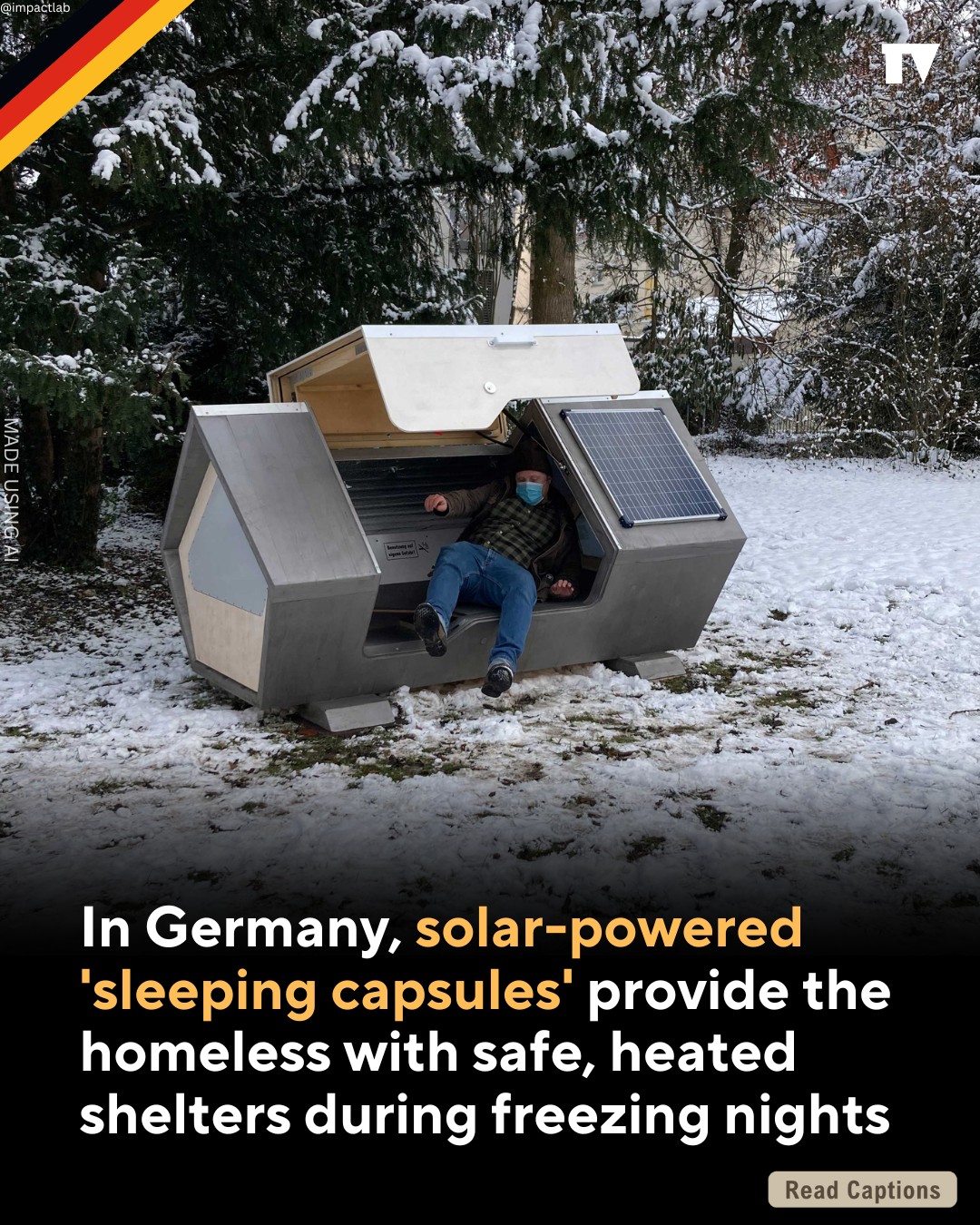 Germany’s Solar-Powered ‘Ulmer Nest’ Is Saving Lives in the Coldest Nights