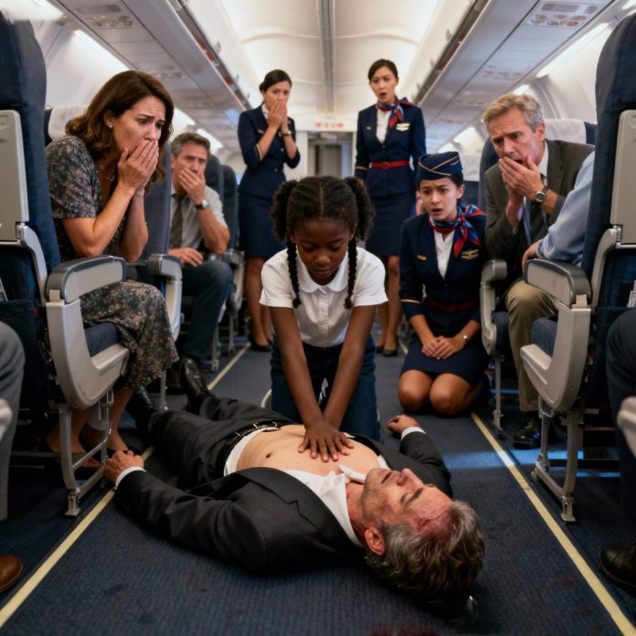 A Poor 12-year-old Black Girl Saved A Millionaire On A Plane… But What He Whispered Made Her Cry Out Loud…
