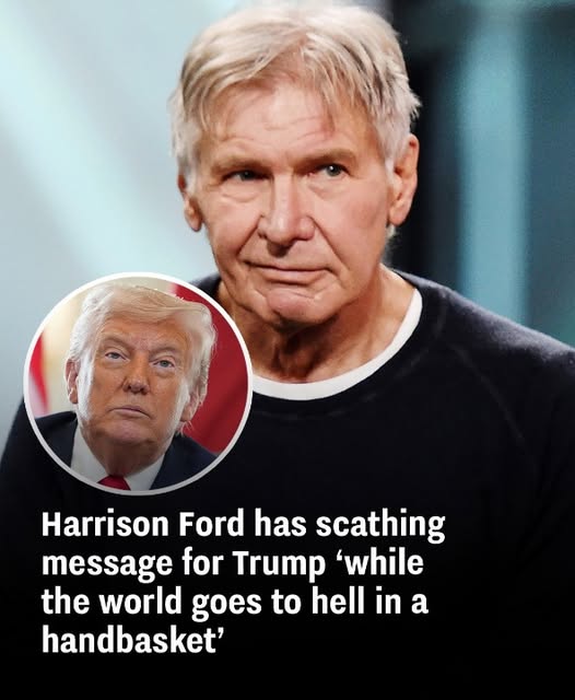 Harrison Ford has scathing message for Trump while the world goes to hell in a handbasket