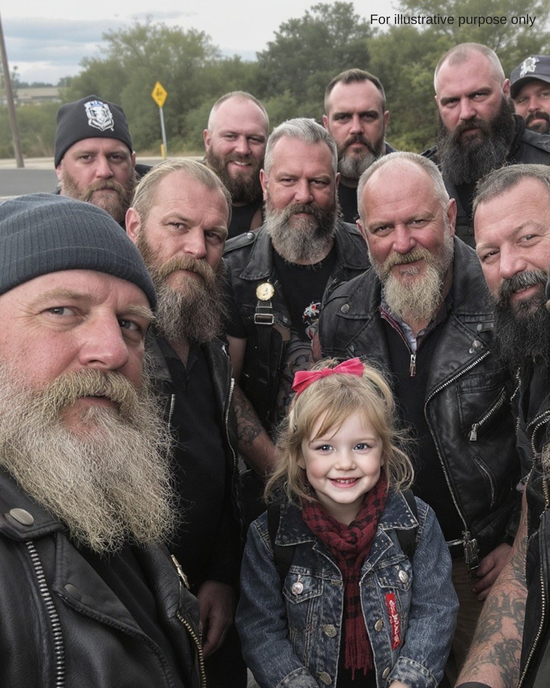 A little girl walked into a biker bar at midnight and asked the scariest-looking man there if he could help her find her mommy.