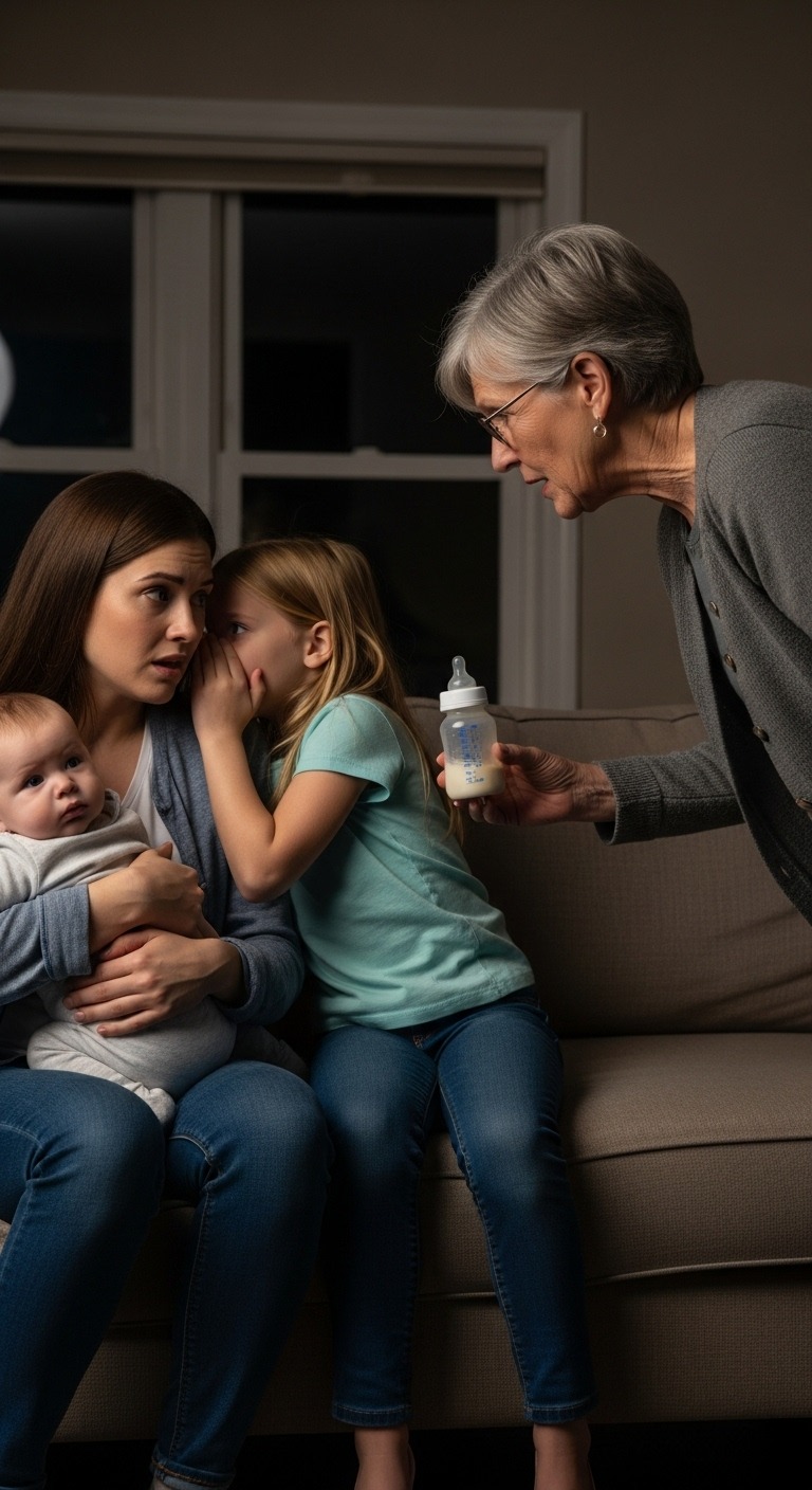 My 8-month-old daughter had a 104°F fever, Its just teething, my mother-in-law laughed, You are panicking, my husband said, Then my 7-year-old said, I know who did this