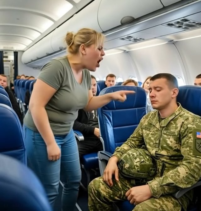 A Lesson in Respect! Why a Passenger Regretted Her Conflict with a Soldier on a Plane