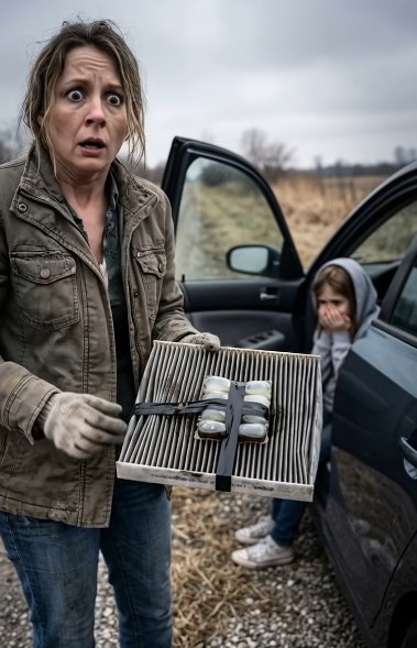 Thirty minutes into our road trip, my 7-year-old daughter whispered, Mom, the AC smells strange!